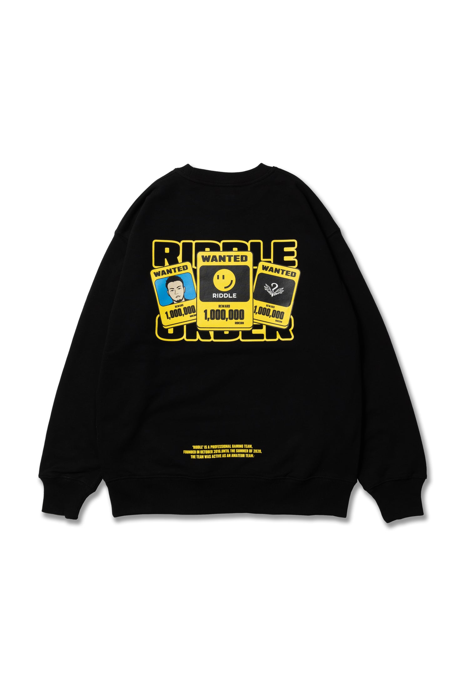RIDDLE WANTED SWEAT / BLK