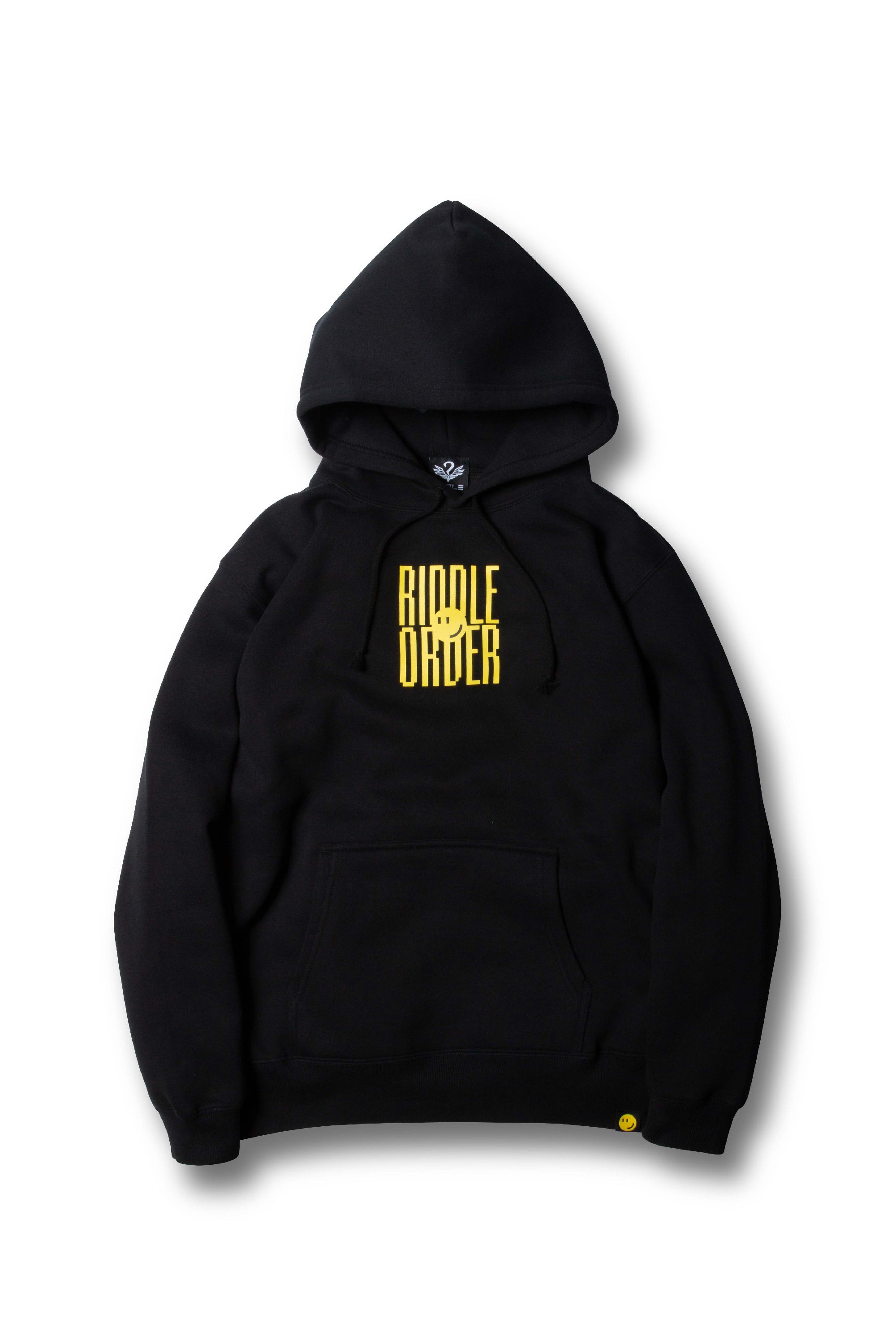 RIDDLE GAME HOODIE / BLK