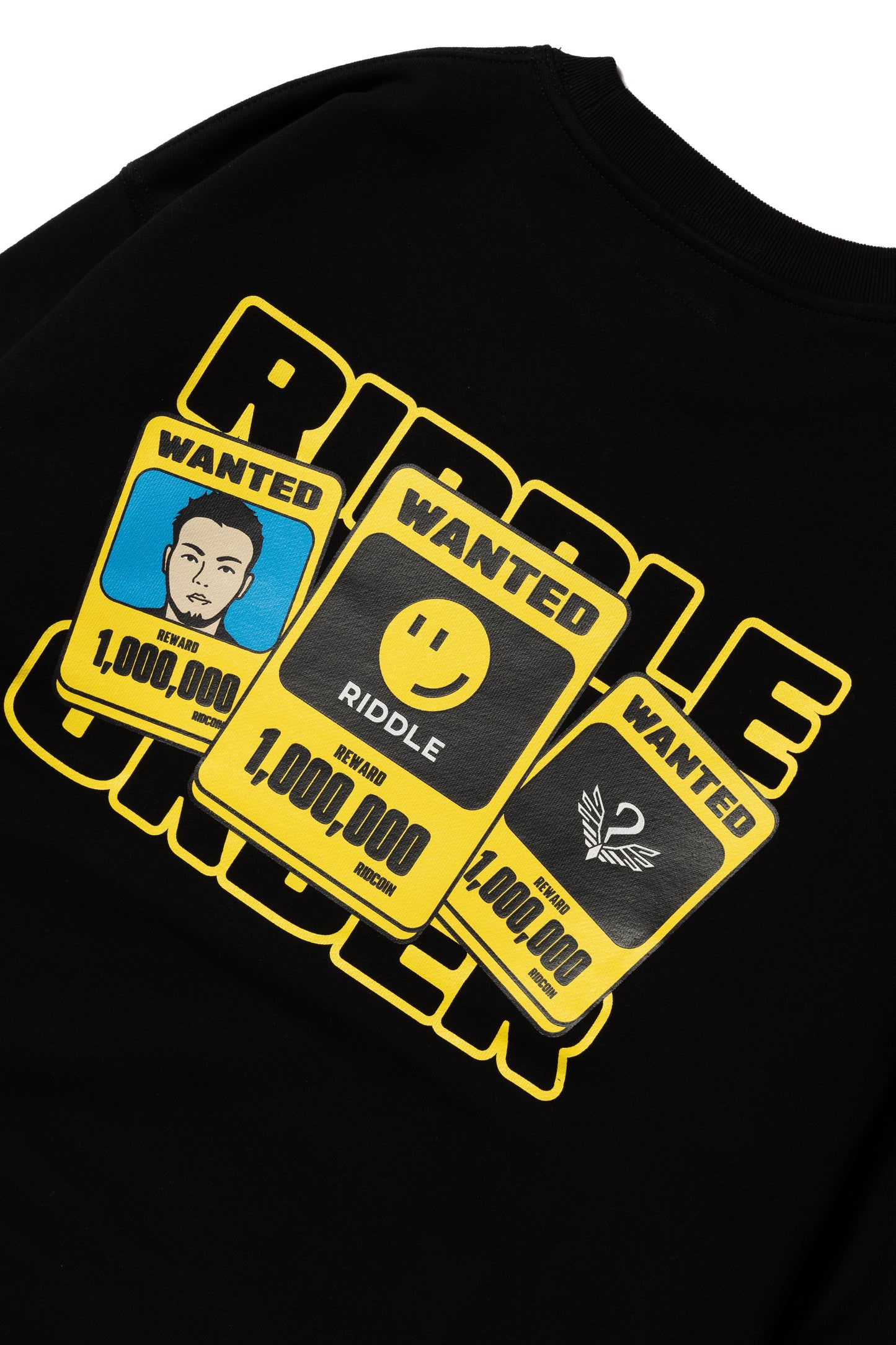 RIDDLE WANTED SWEAT / BLK