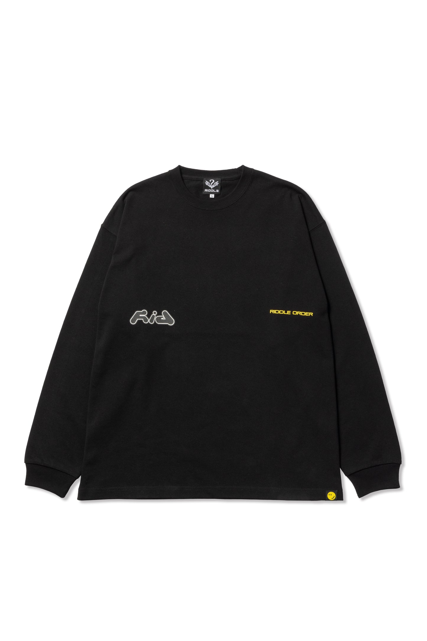 RIDDLE L/S TEE / BLK