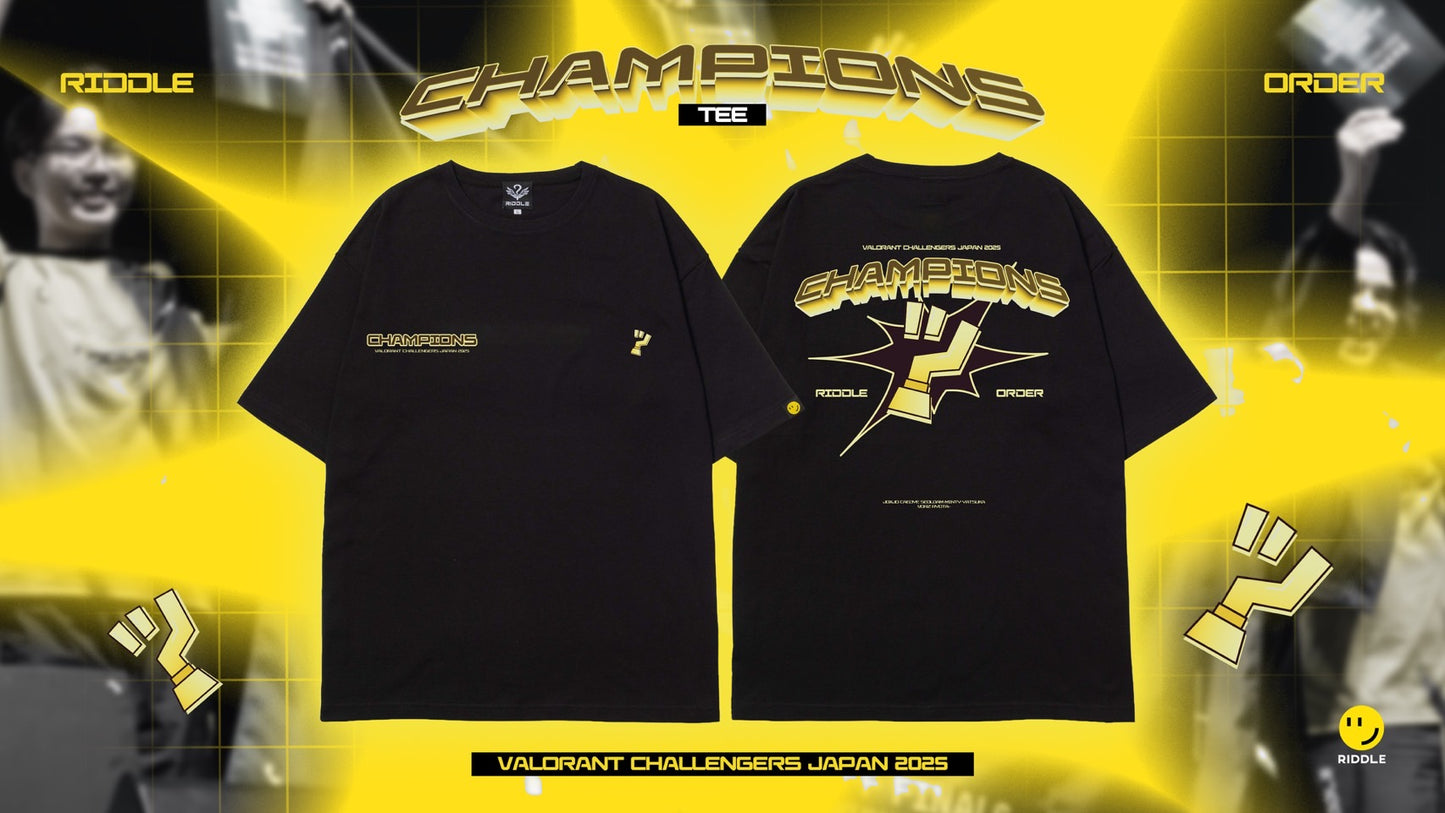 RIDDLE CHAMPIONS TEE 2025