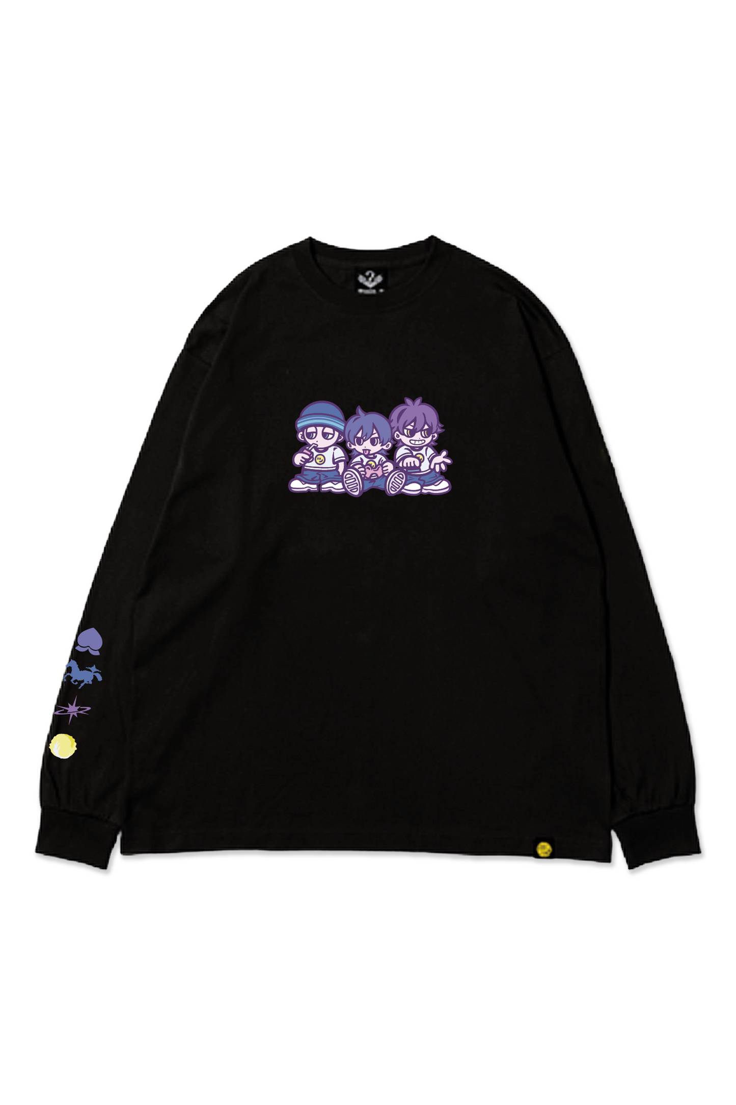 RIDDLE ROSTER L/S TEE(BLK)
