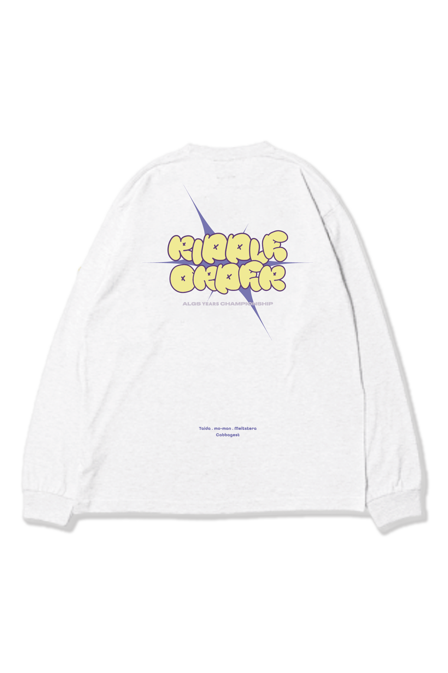 RIDDLE ROSTER L/S TEE(WHT)