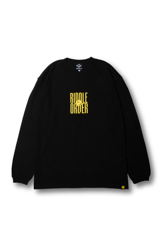 RIDDLE GAME L/S TEE /BLK