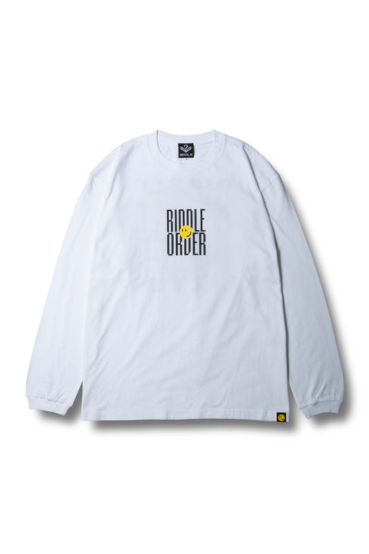 RIDDLE GAME L/S TEE /WHT